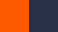 High Visibility Orange / Navy